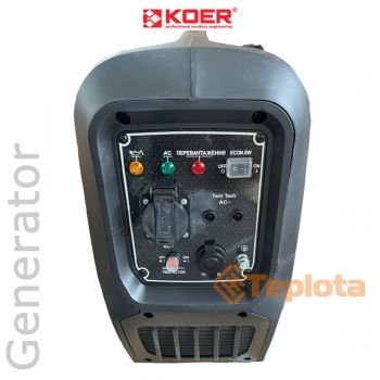  Генератор бензиновый инверторный KOER KU.2000i 1,8-2,0 кВт, ручний стартер (KR3426) 