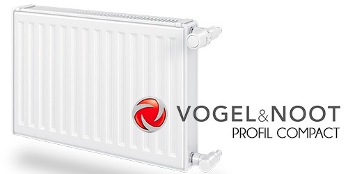  Радіатор сталевий VOGEL&NOOT Profil Compact 33K 900x3000, бічне підключення, Vogel Noot 